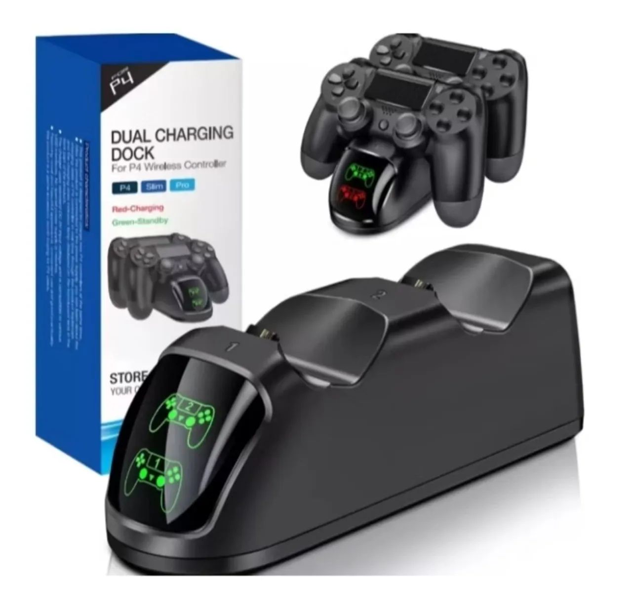 Base de Carregamento Dual para Controle PS4 - DOBE - Foto 5