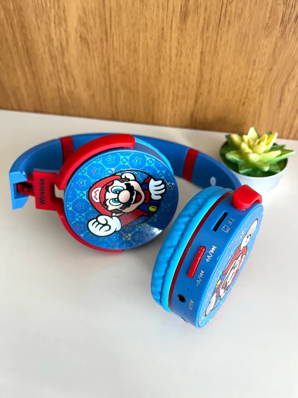 Fone Bluetooth Super Mário 64308480649602121