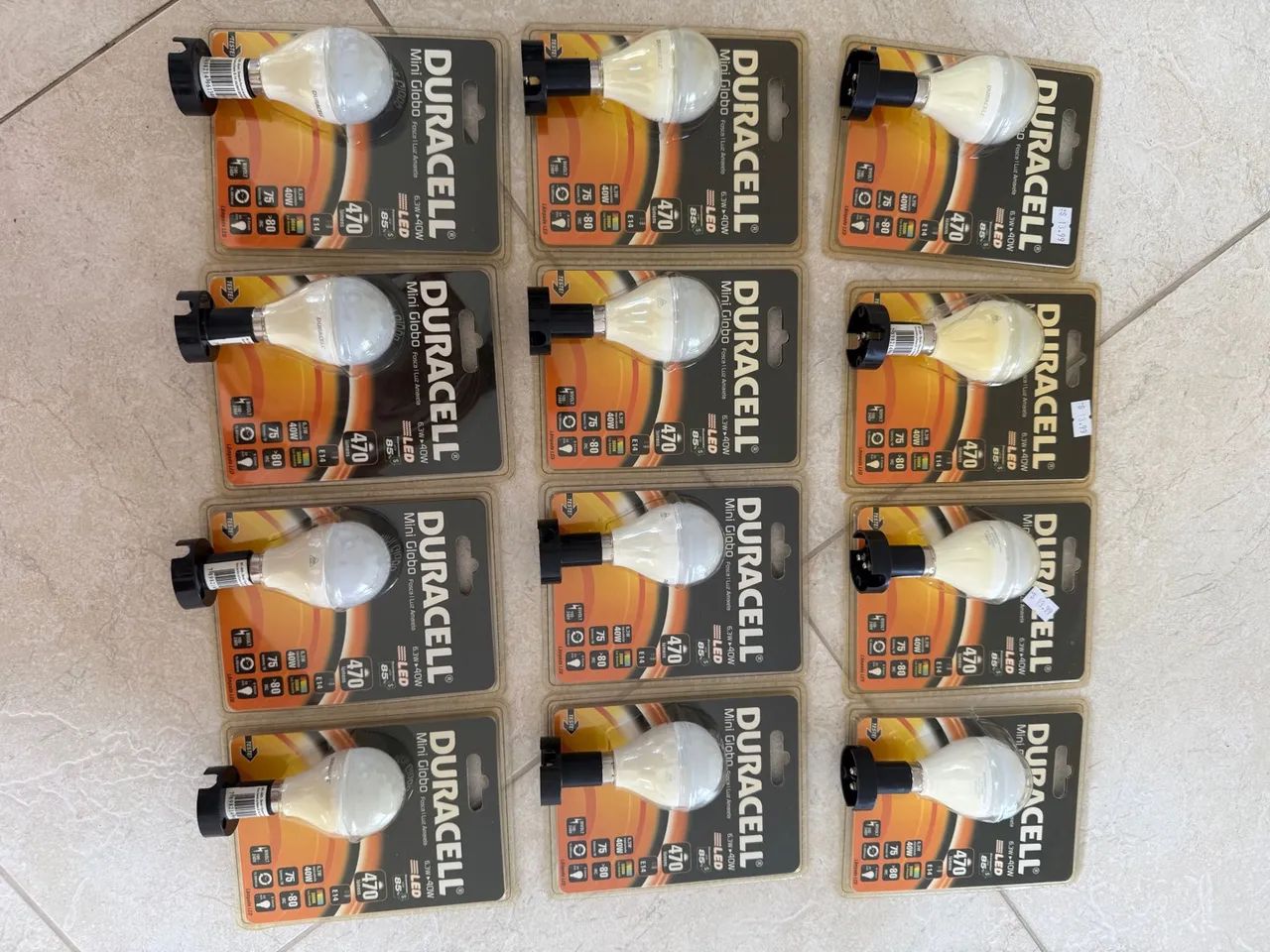 Lâmpadas LED Duracell Mini Globo