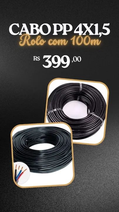 CABO PP FLEXÍVEL 4X1.5