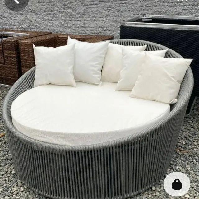 CHAISE ALTO PADRÃO COM TECIDO IMPERMEÁVEL PARA ÁREA EXTERNA 