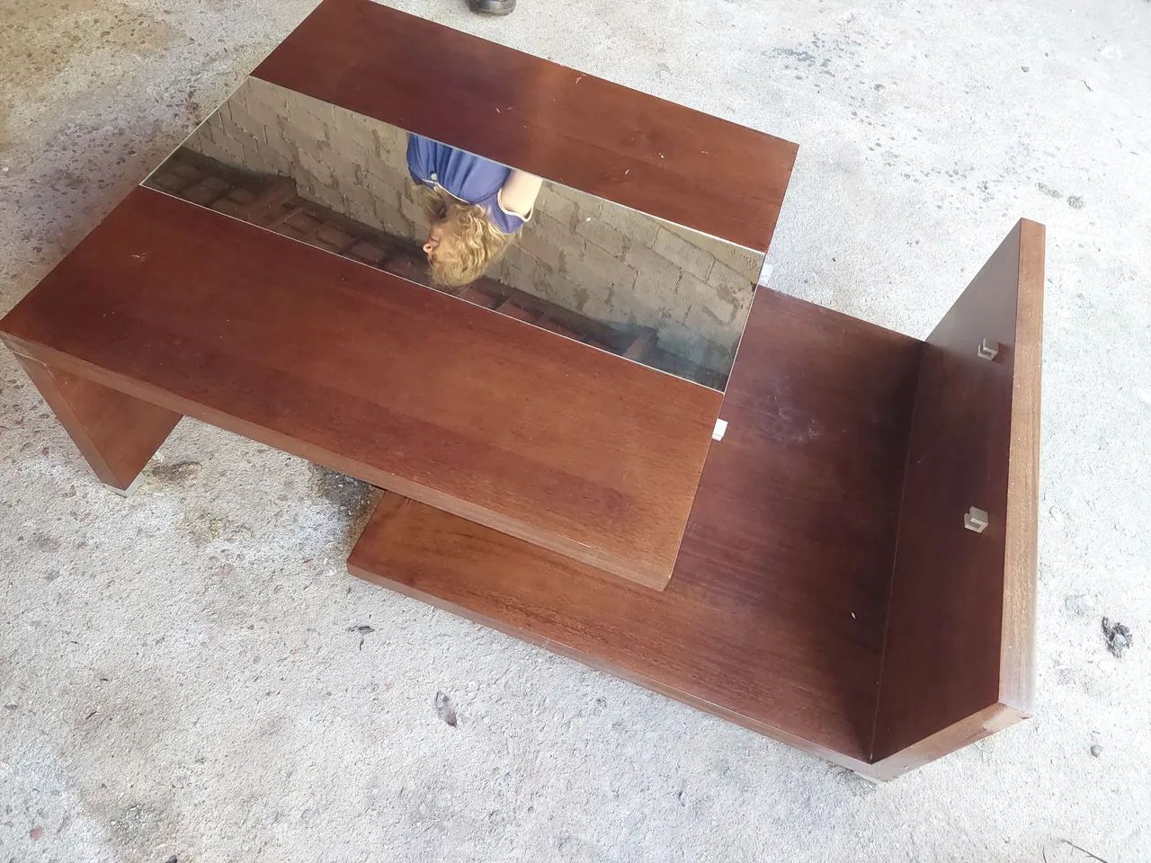 Mesa de Centro Madeira com Detalhe em Metal - Foto 2