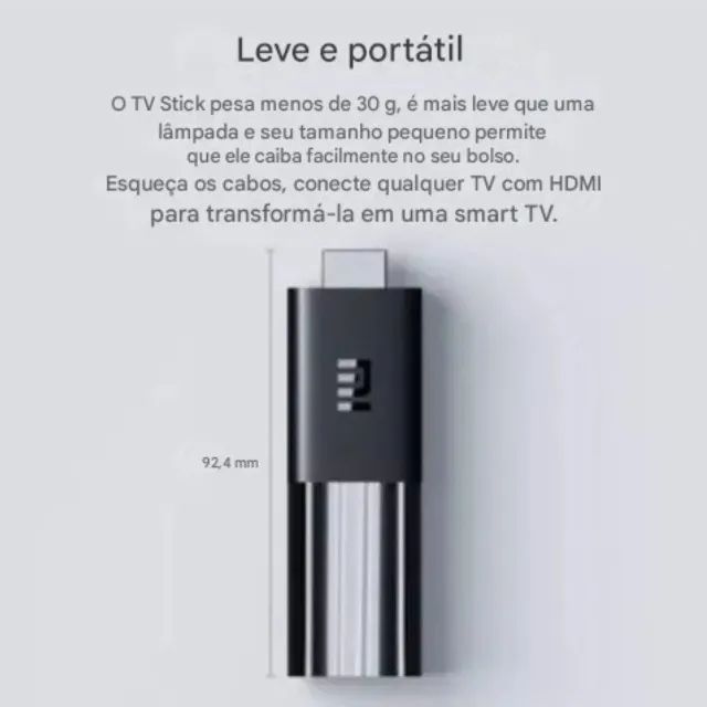Xiaomi Mi Tv Stick Televisão Full Hd 8gb Controle Por Voz - Loja Coimbra Computadores - Foto 5