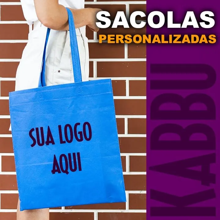 Sacola de tecido ou papel personalizada