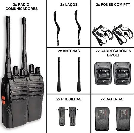 Rádio Comunicador Walkie Talkie Tomate - Par - Foto 5
