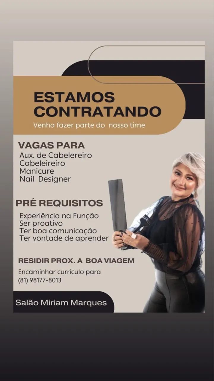 Precisa- se de manicure com experiência 