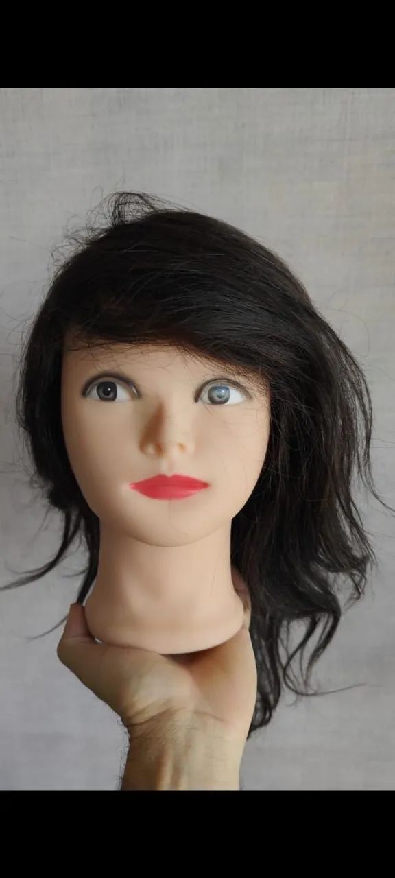 Promoção: Manequim de cabeleireiro / Cabeça de boneca / Cabelo humano 