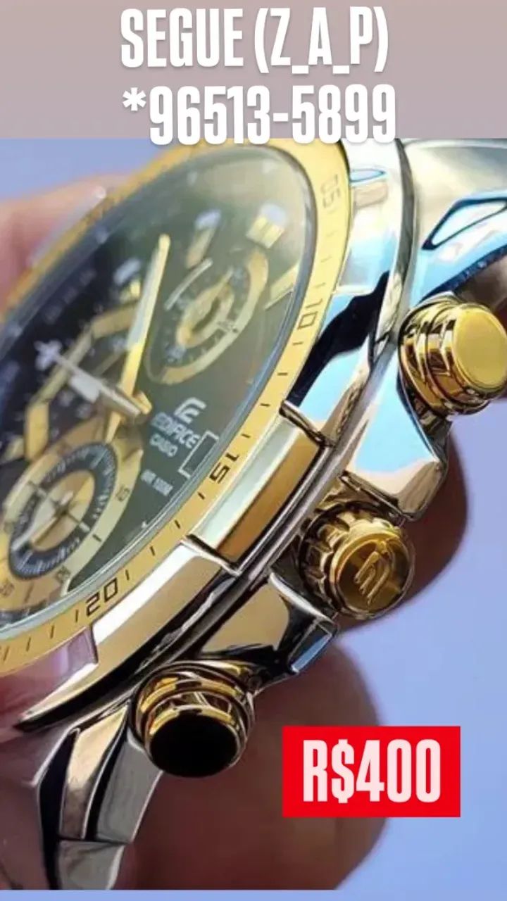 Relógio CASIO EDIFICE MISTO FUNCIONAL - Foto 2