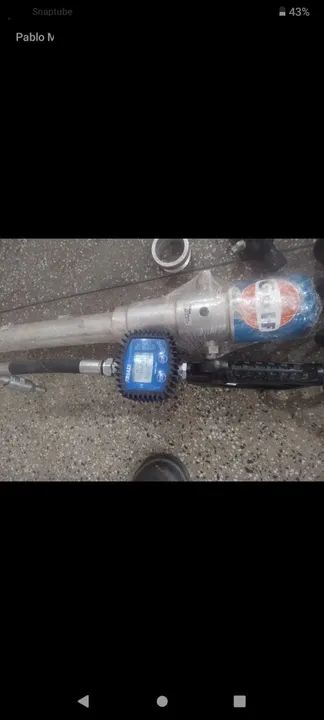 Kit propulsora pneumática para óleo com medidor e regulador e mangueira