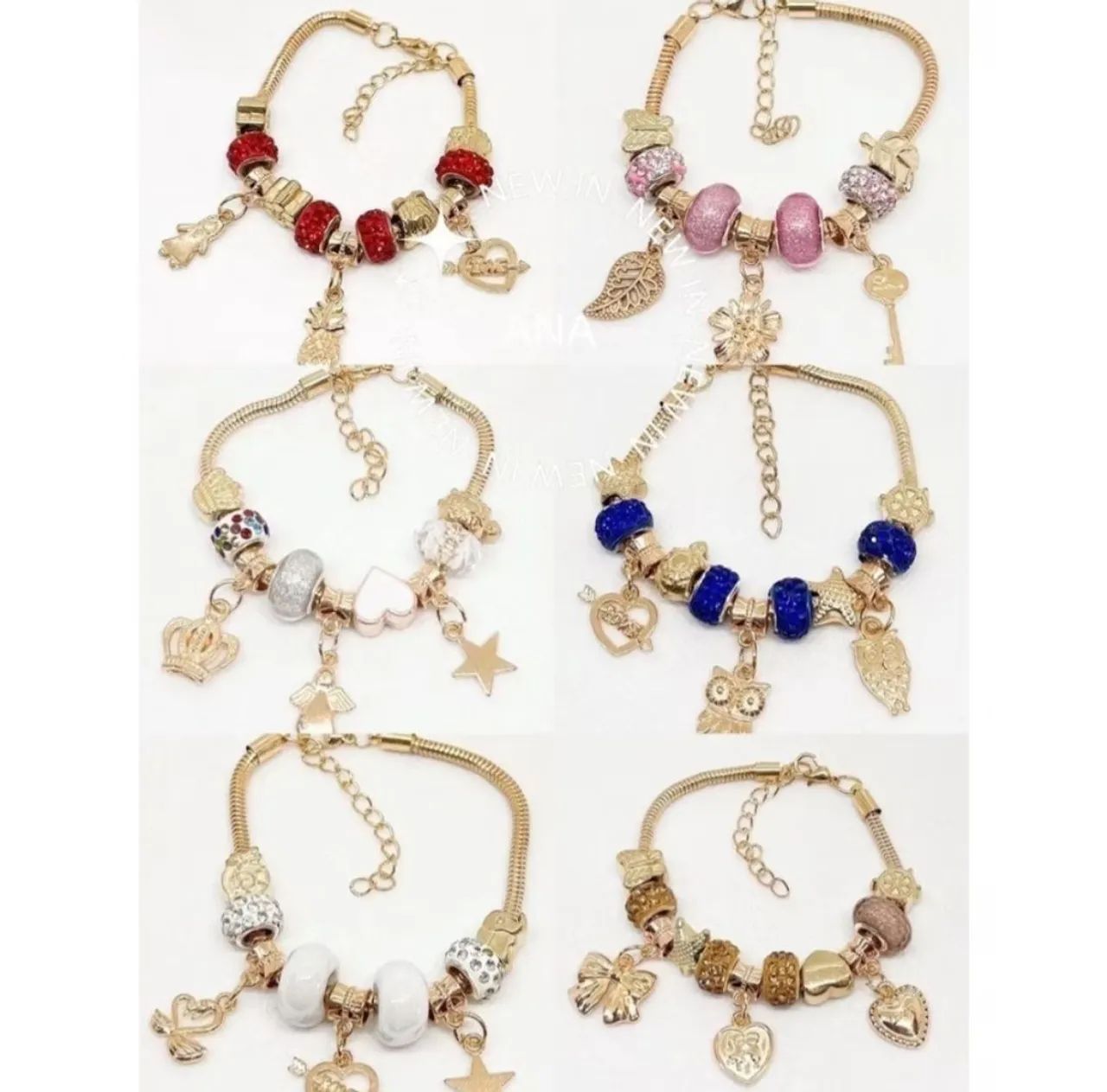 Pulseiras pandora Femininas - Diversos Modelos e Cores