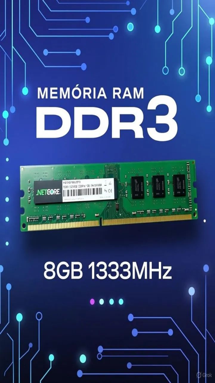 Memória ram DDR3 8gb 1333mhz - Foto 3