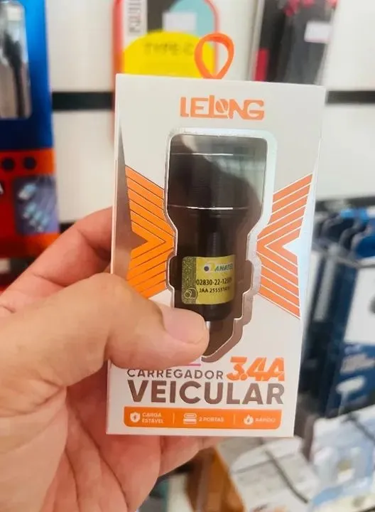 Carregador Veicular Usb + Usb-C