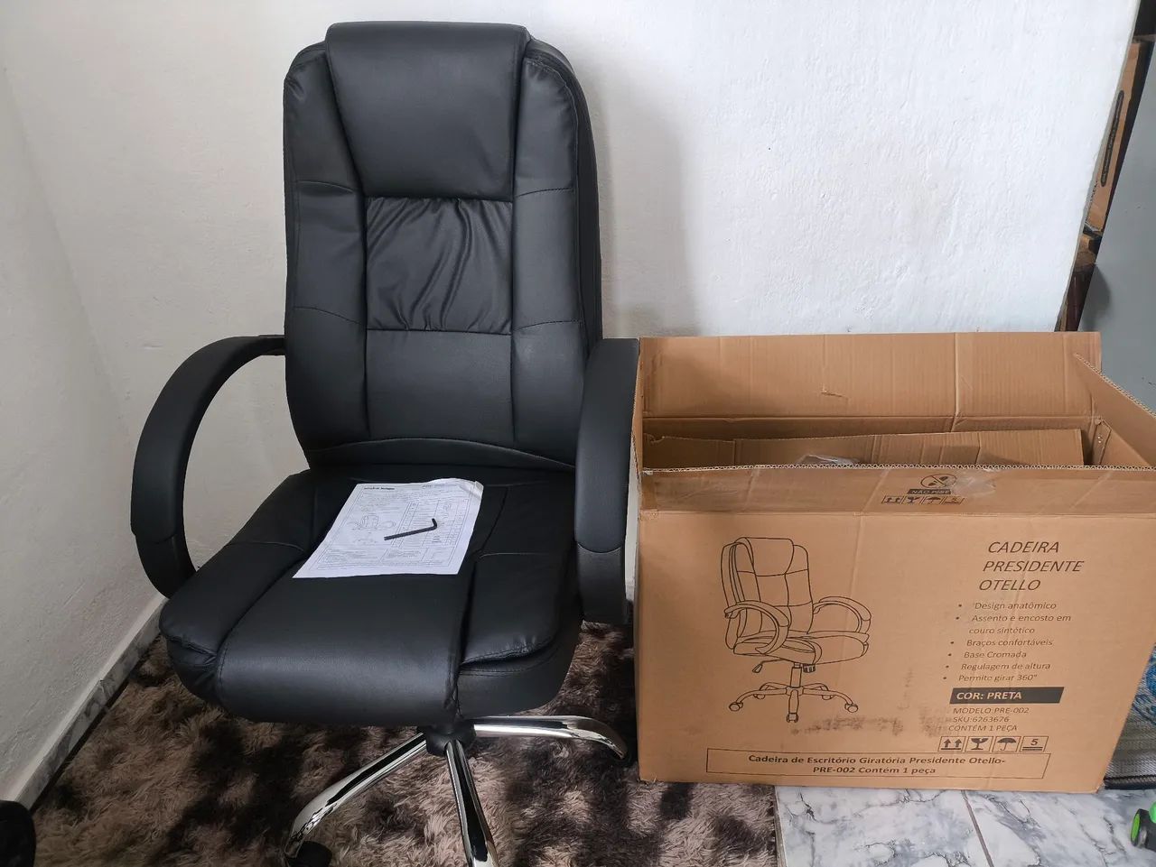 Cadeira Presidente Giratória Fortt nova na caixa !! Pronta entrega !!