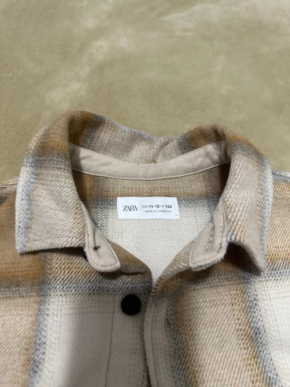 Camisa xadrez infantil Zara  - Foto 3