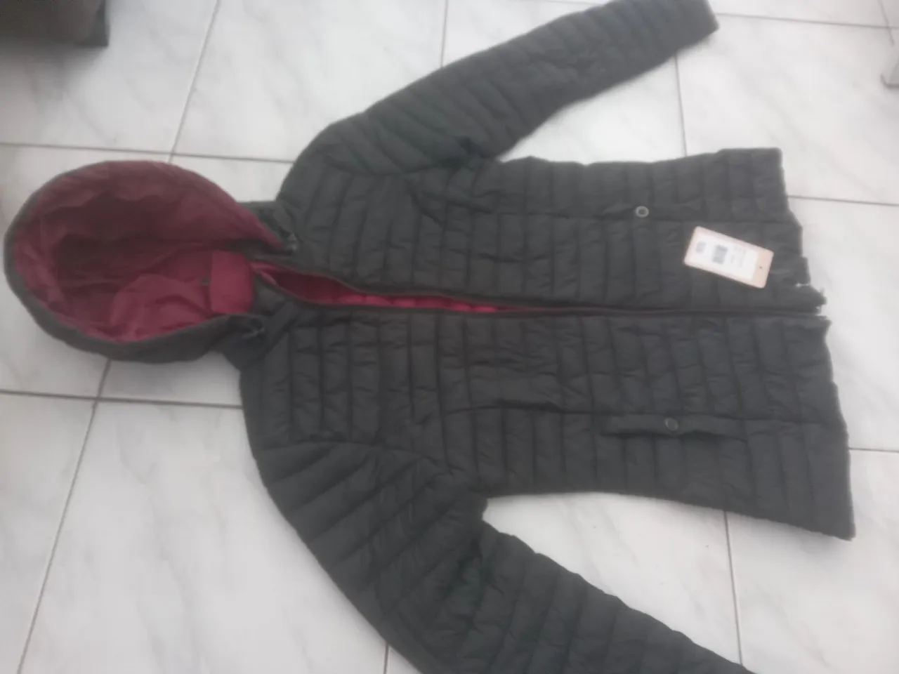 Jaqueta Casaco Acolchoado com Capuz