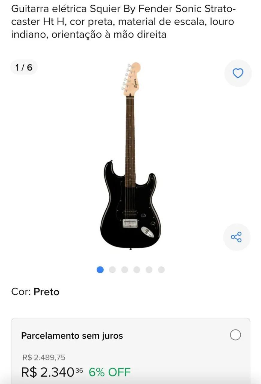 Guitarra squier sonic HT top  - Foto 6