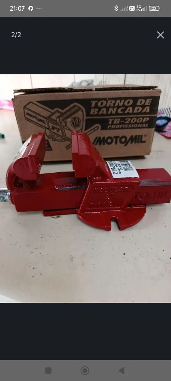 Torno de Bancada Motomil TB-200P Profissional