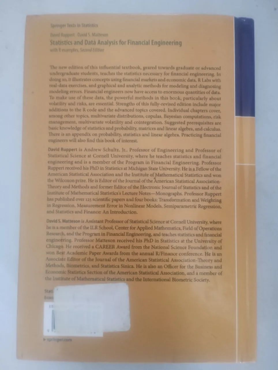 Livro Estatística - Statistics and data Analysis for Financial Engineering David Ruppert!! - Foto 4