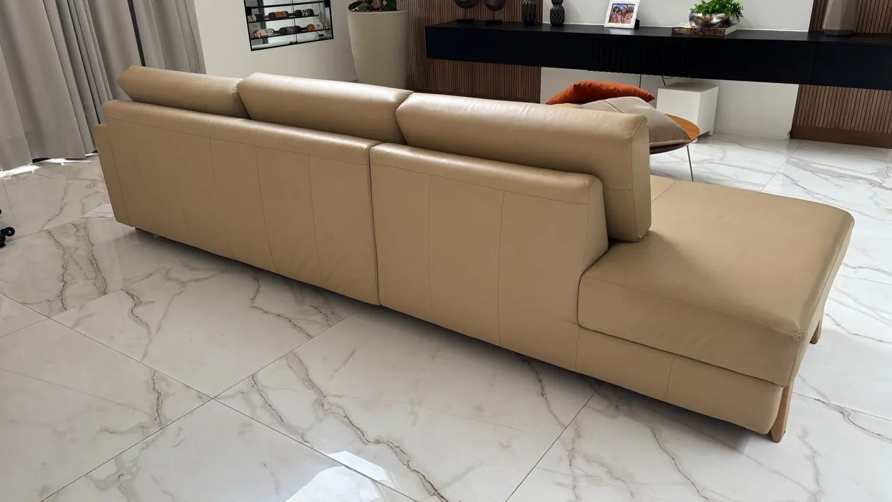 Sofá líder em couro luxo novo - Foto 3