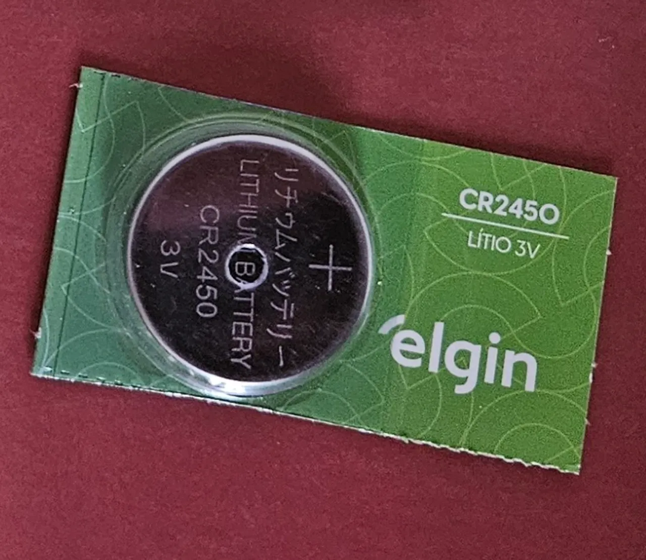 Bateria CR2450 Elgin 3V