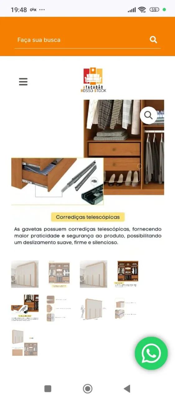 Guarda roupa casal bem espaçoso!! - Foto 5