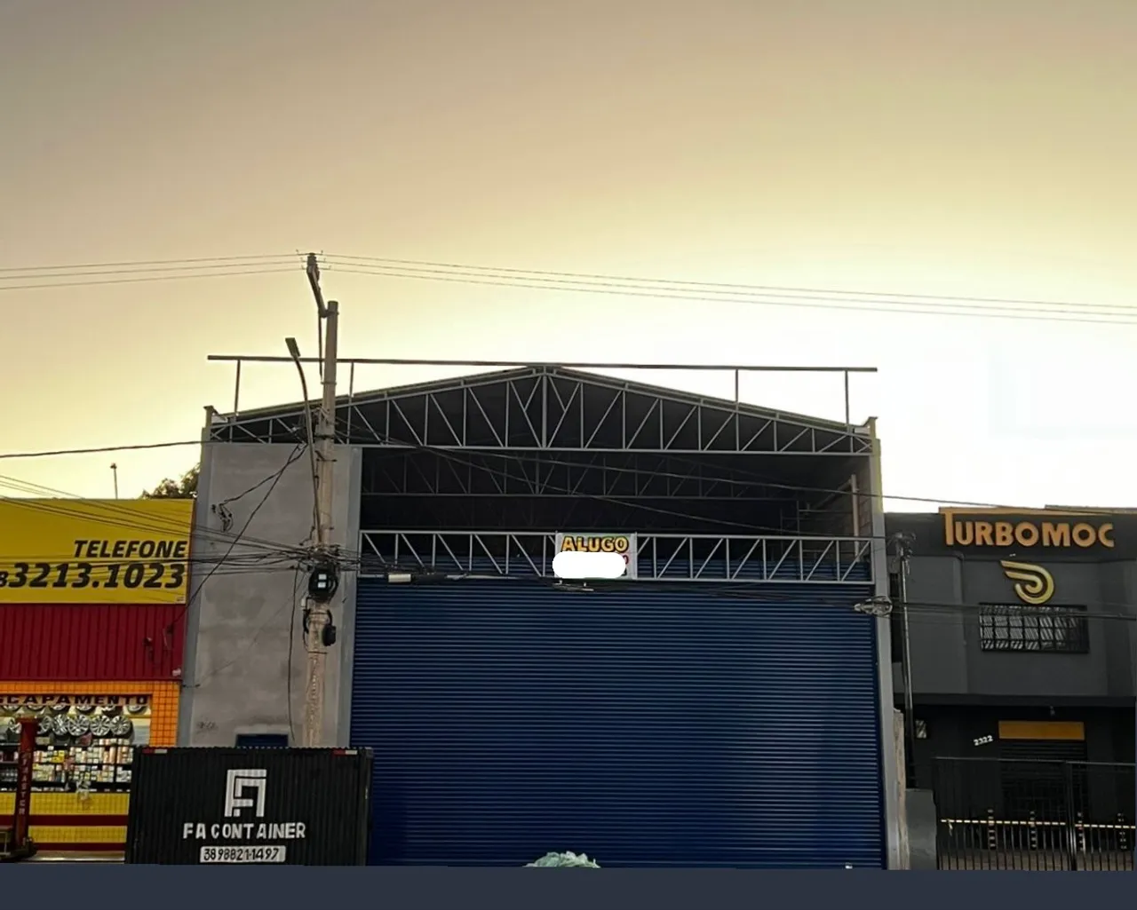 ALUGO GALPÃO NOVO NA AVENIDA DEPUTADO PLÍNIO RIBEIRO