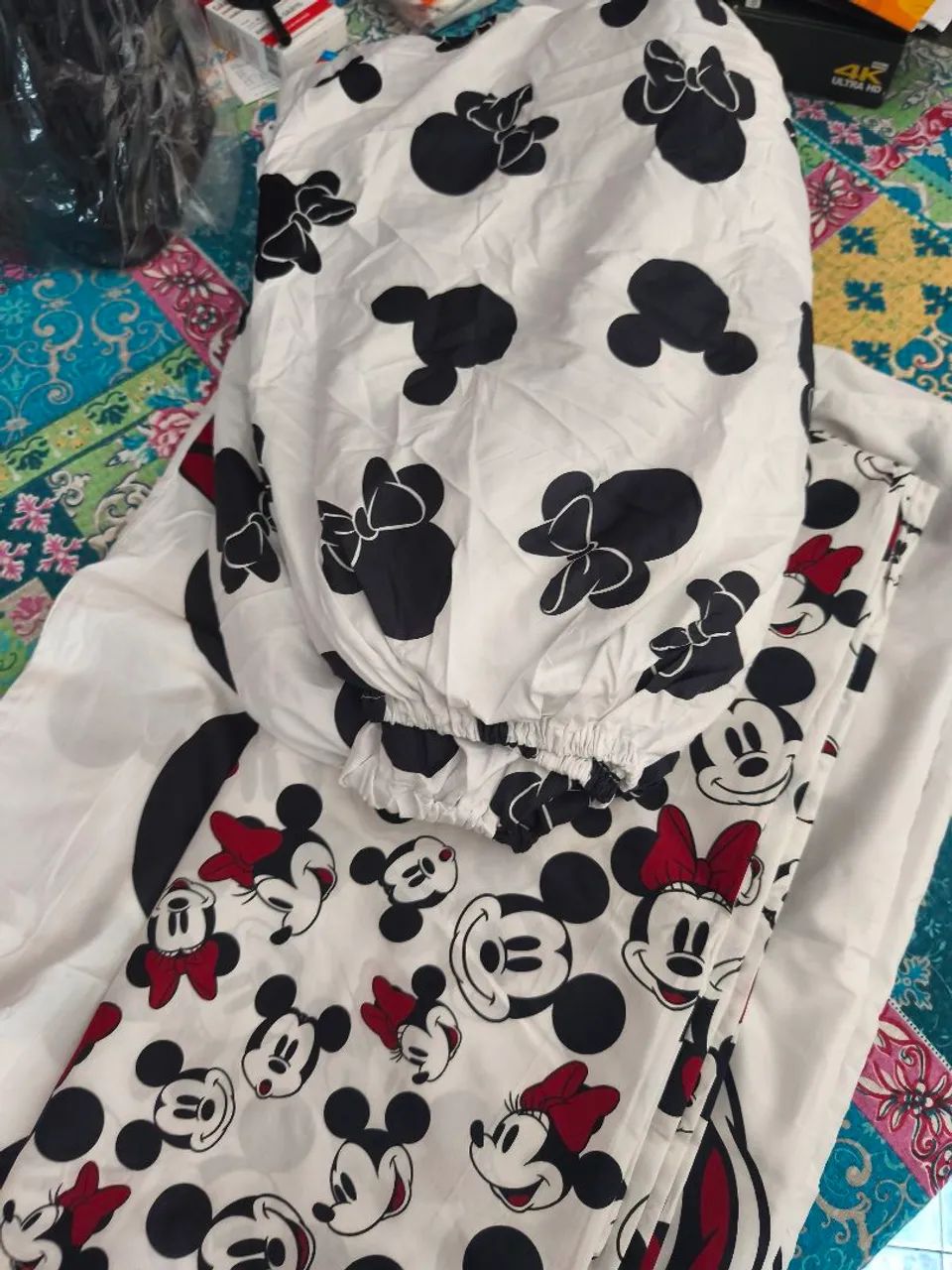 Lençol de casal Mickey( 4 peças) - Foto 4
