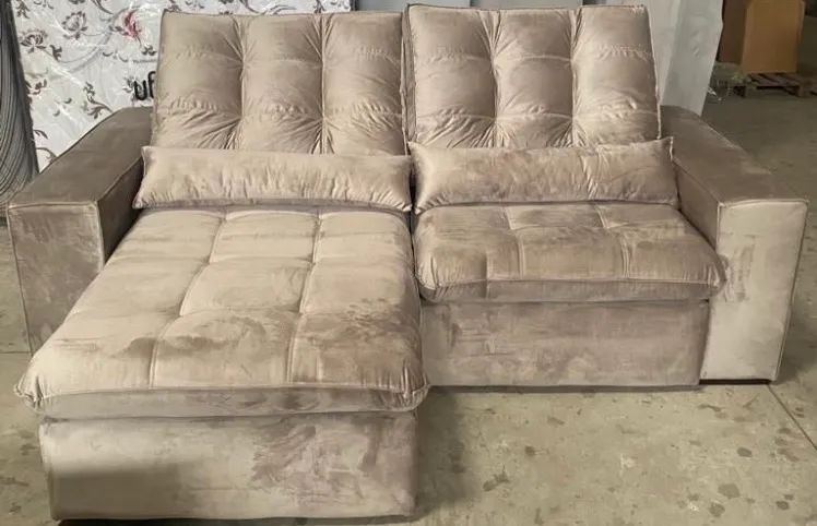 SOFÁ TAM 2.10 LACRADO ENTREGO PAGA NA ENTREGA ACEITA CARTÃO  - Foto 2