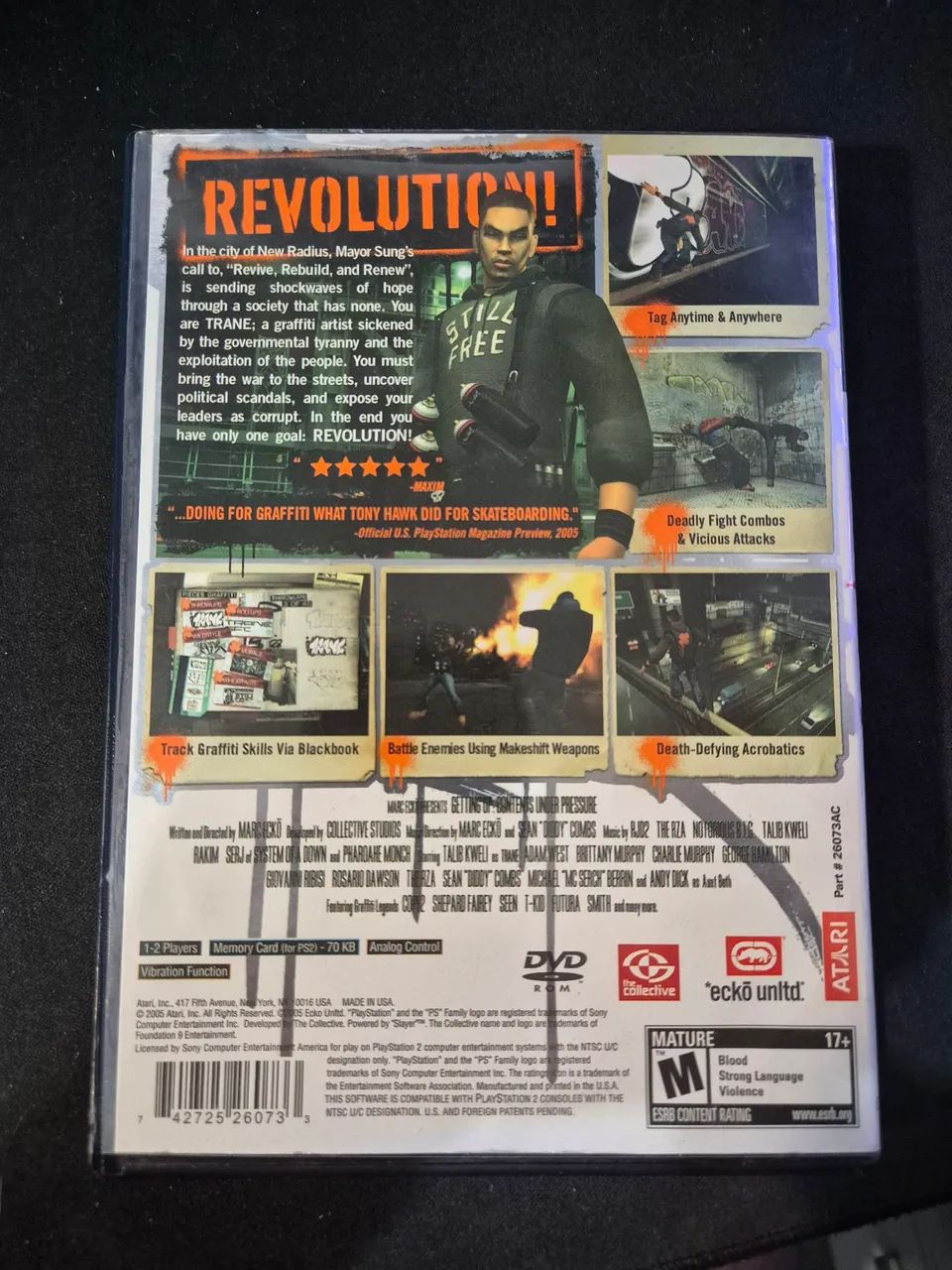 Jogo Marc Ecko's Getting Up Contents Under pressure Ps2 - Foto 2