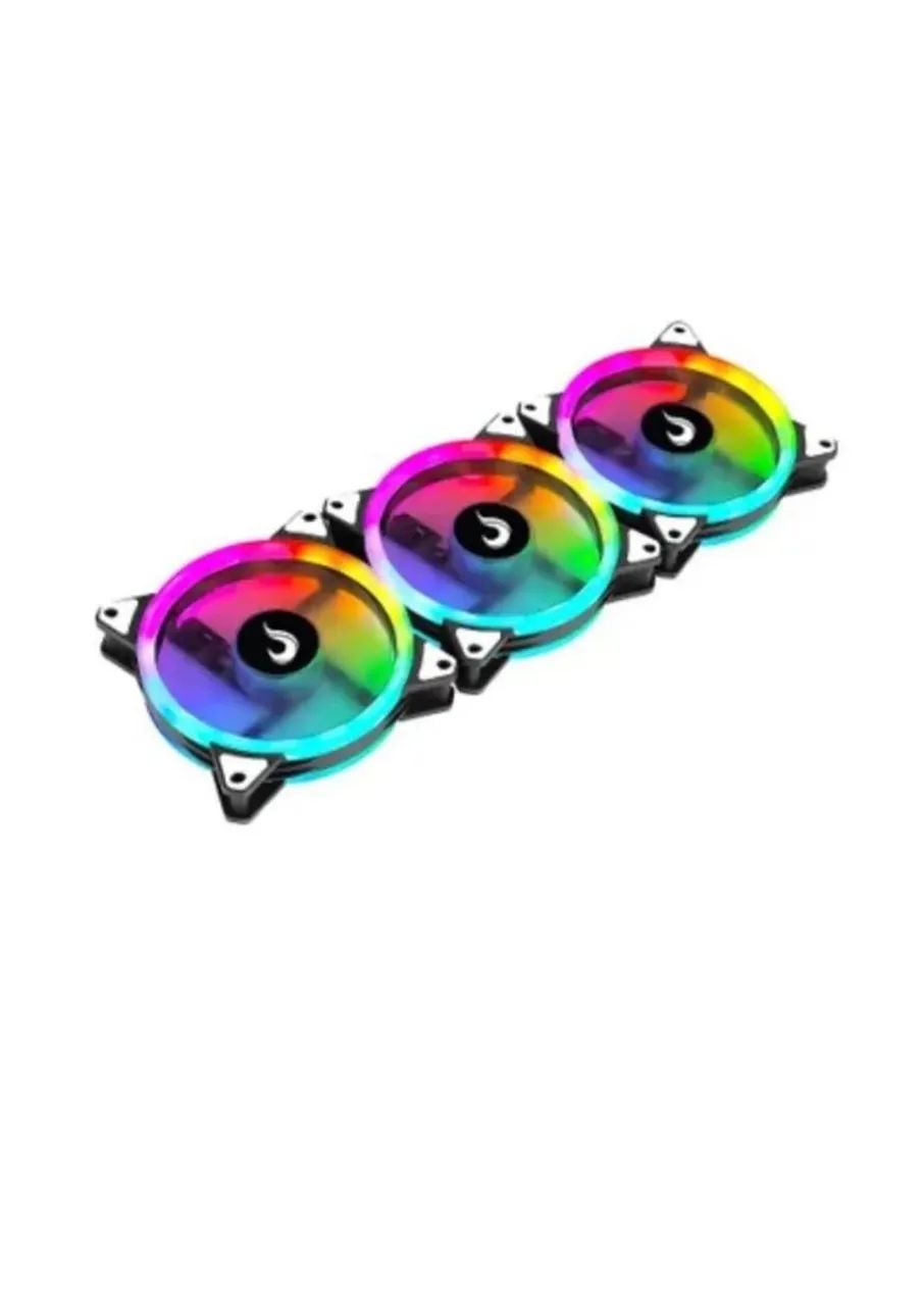 Kit C/ 3 Ventoinhas Rise Mode Energy 120mm ARGB - Foto 2