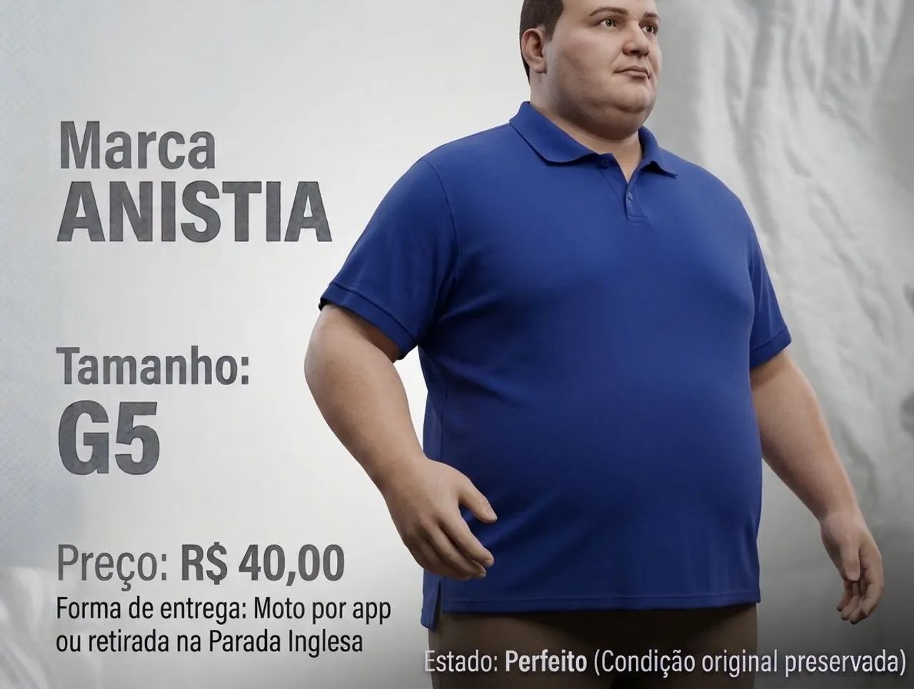 Camisa pólo plus size - Foto 2