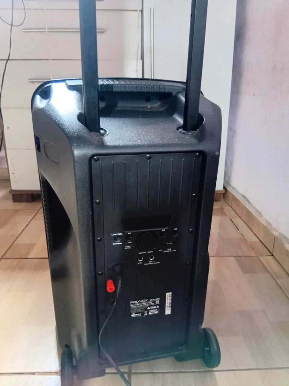 Caixa Polyvox 600W Bluetooth - Bateria e Rodinhas - Foto 2