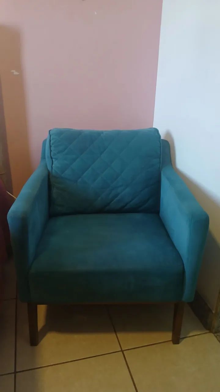Poltrona grande azul
