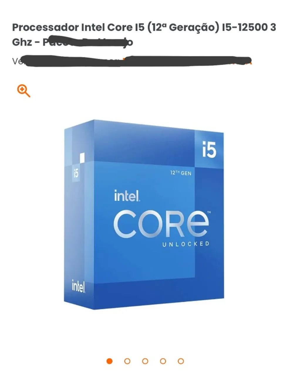 Processador Intel Core I5 (12ª Geração) I5-12500 3 Ghz