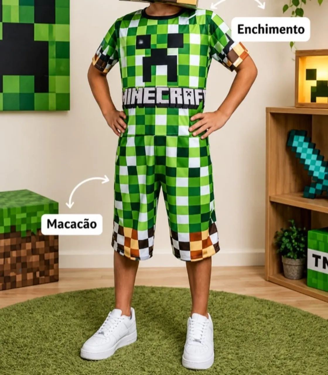 Fantasia Infantil Minecraft 