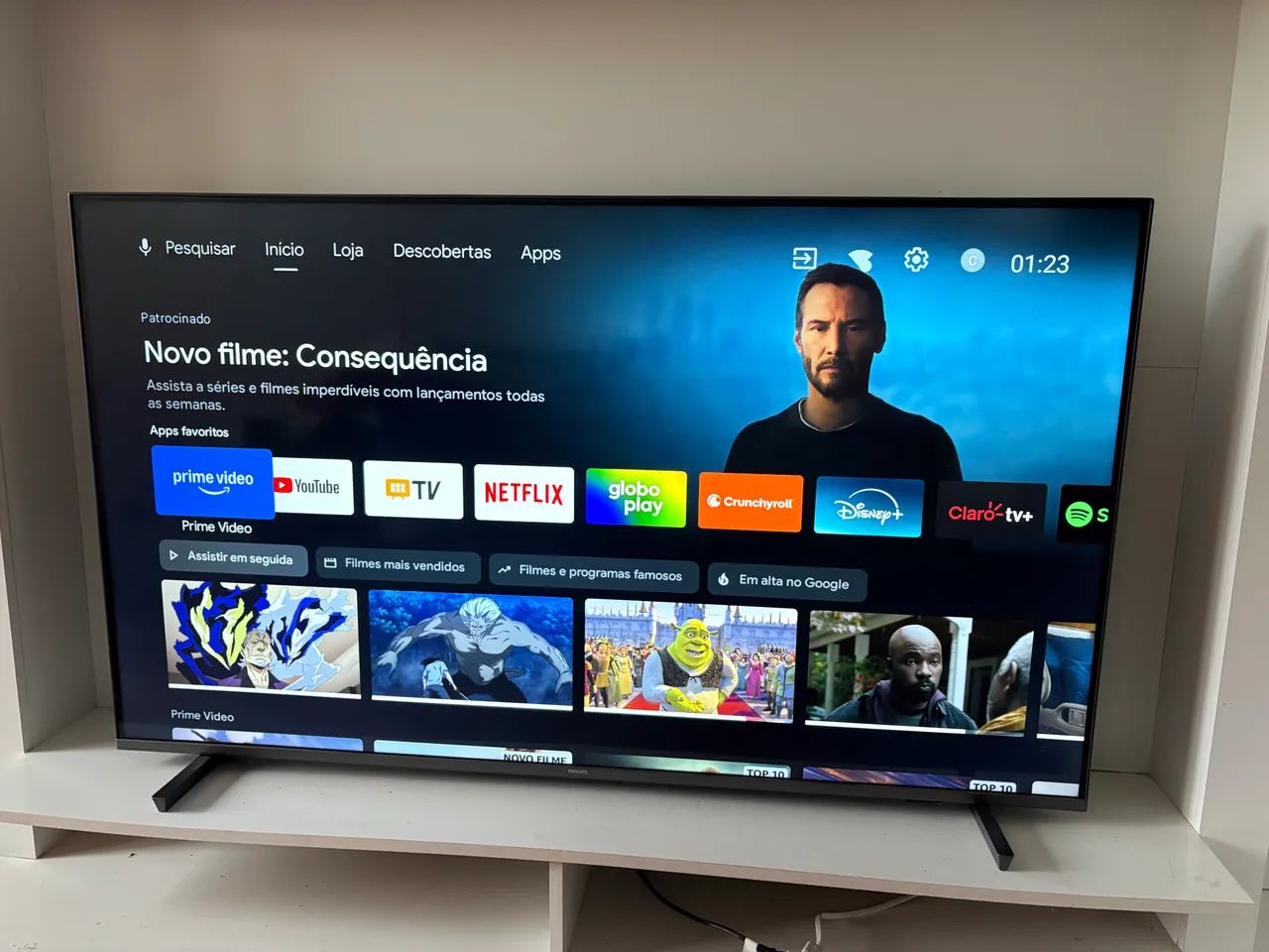 Tv Philips 55 4K + Ambilight + Android