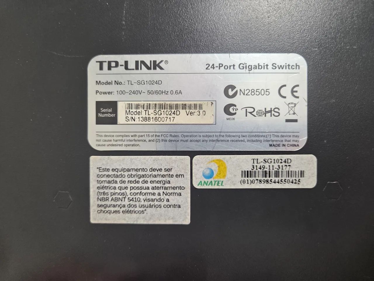 Switch TP-Link TL-SG1024D 24 portas  - Foto 5