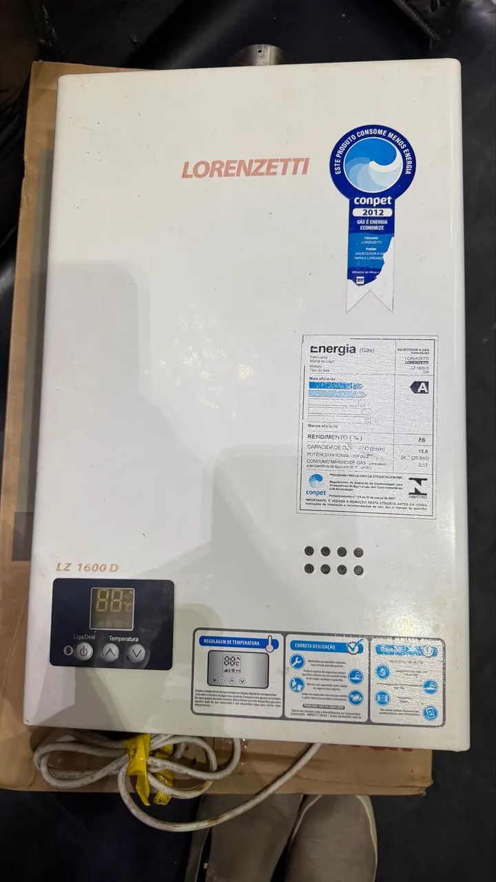 Aquecedor usado 