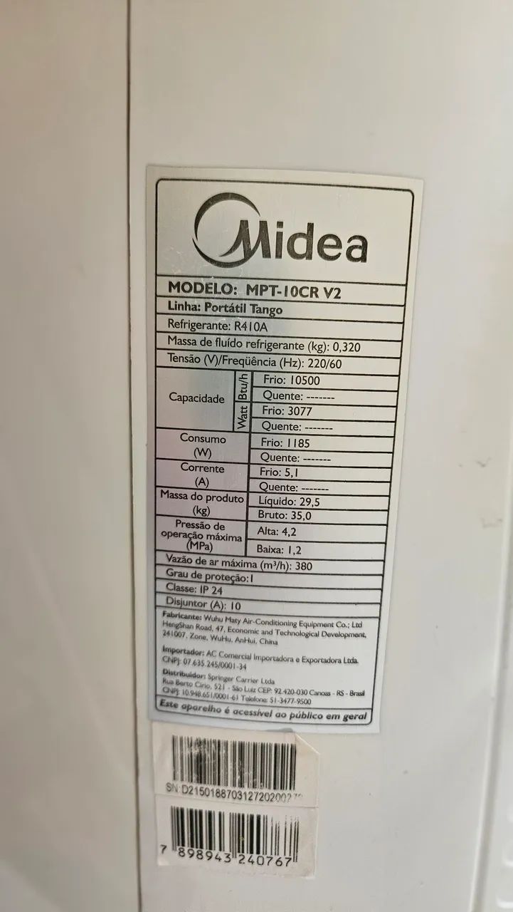 Ar condicionado portátil midea - Foto 3