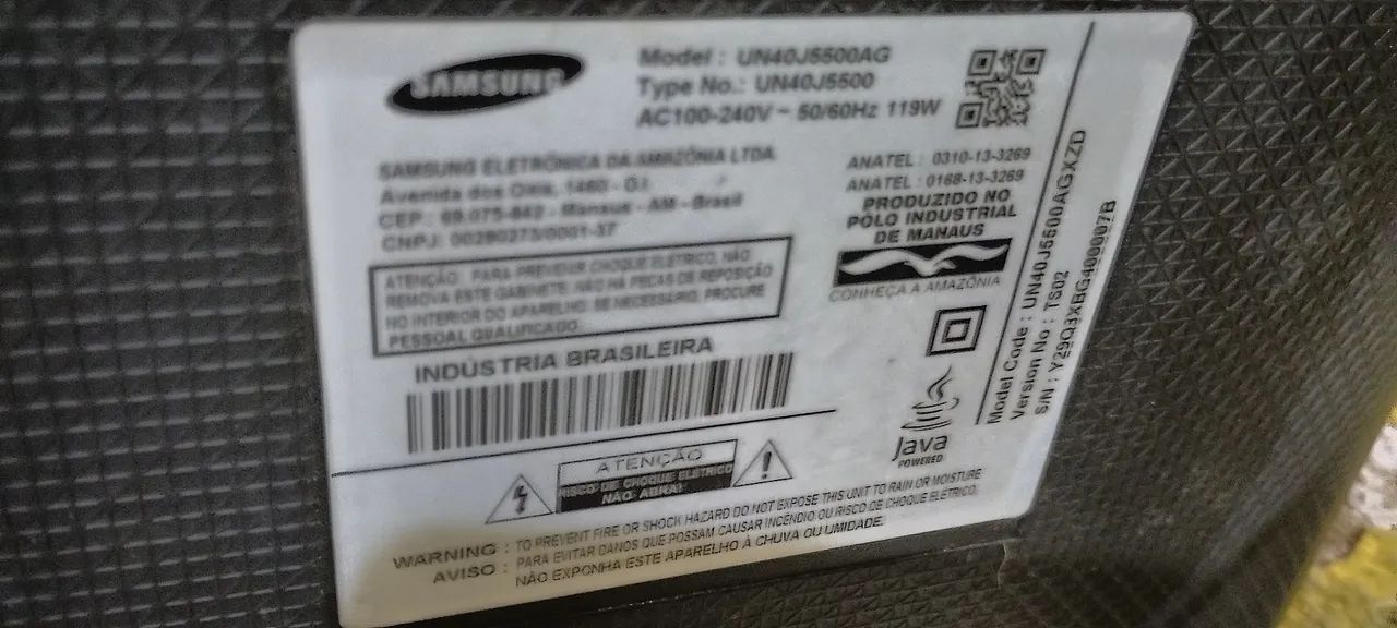 Tv Samsung 40 polegadas smart com display quebrado para retirar peças ou concertar. - Foto 2