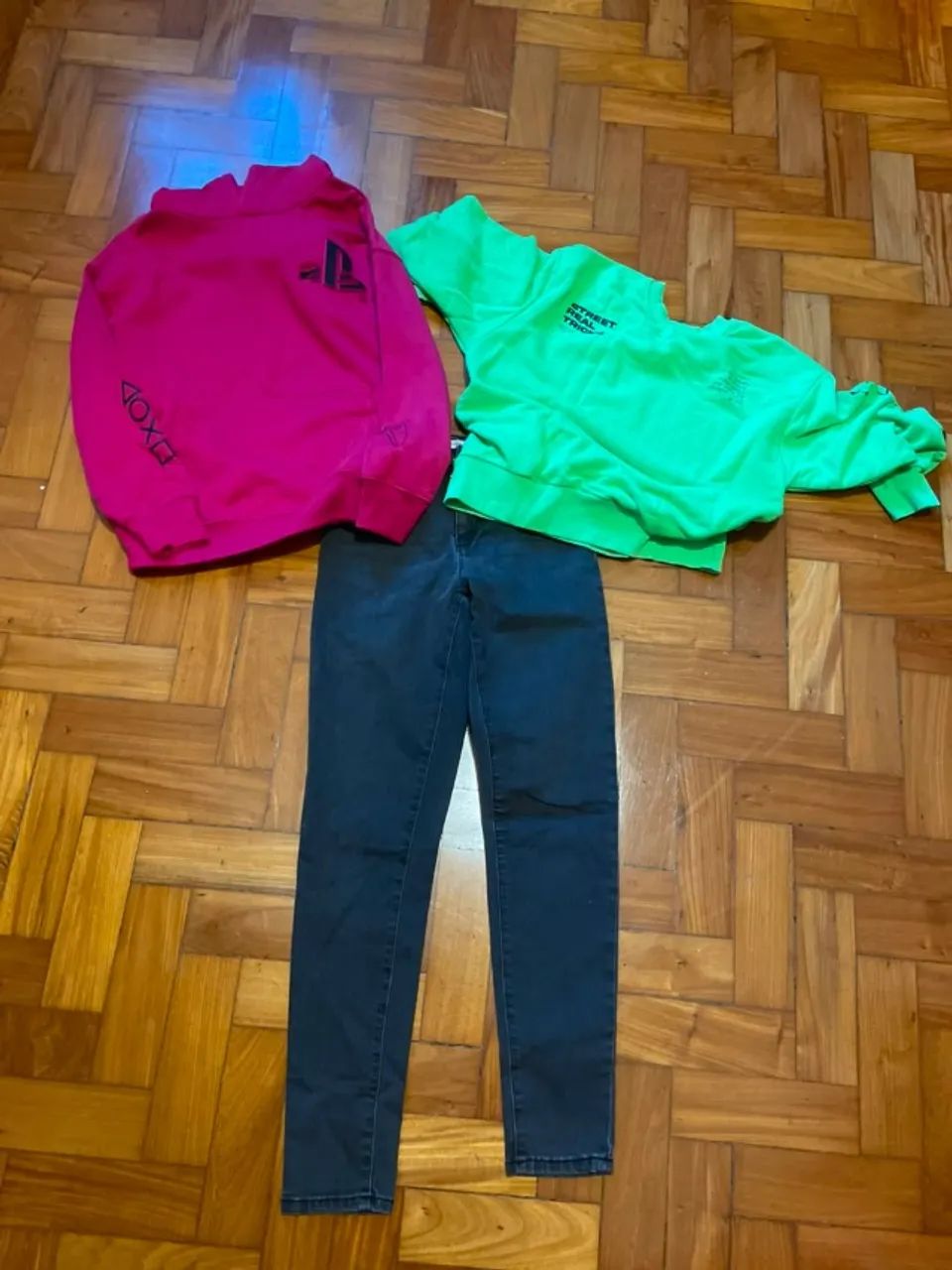 Kit dois moletons e calça Jeans Zara - Foto 4