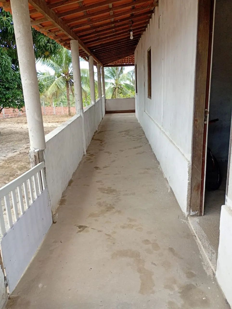 Terreno com casa, área externa e plantações  - Foto 2