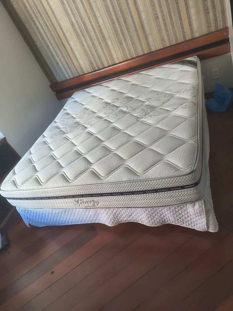 Vendo cama com base Ortobom Liberty King size - Foto 3