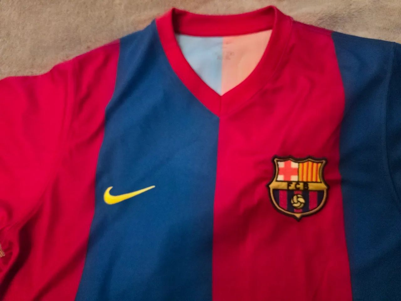 Camisa Barcelona 2003 Ronaldinho - Foto 5