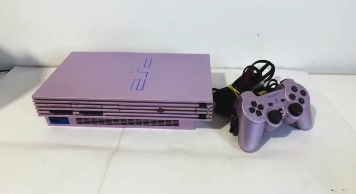 Console Playstation 2 sakura ps2 fat rosa - Foto 4
