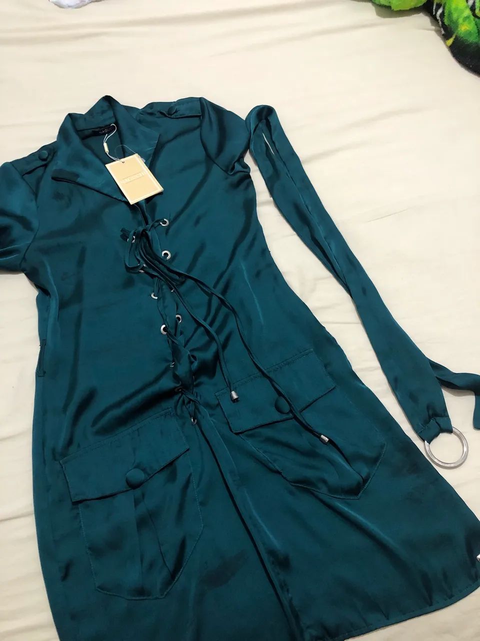 Vestido Naguchi verde Novo sem uso tamanho P - Foto 4