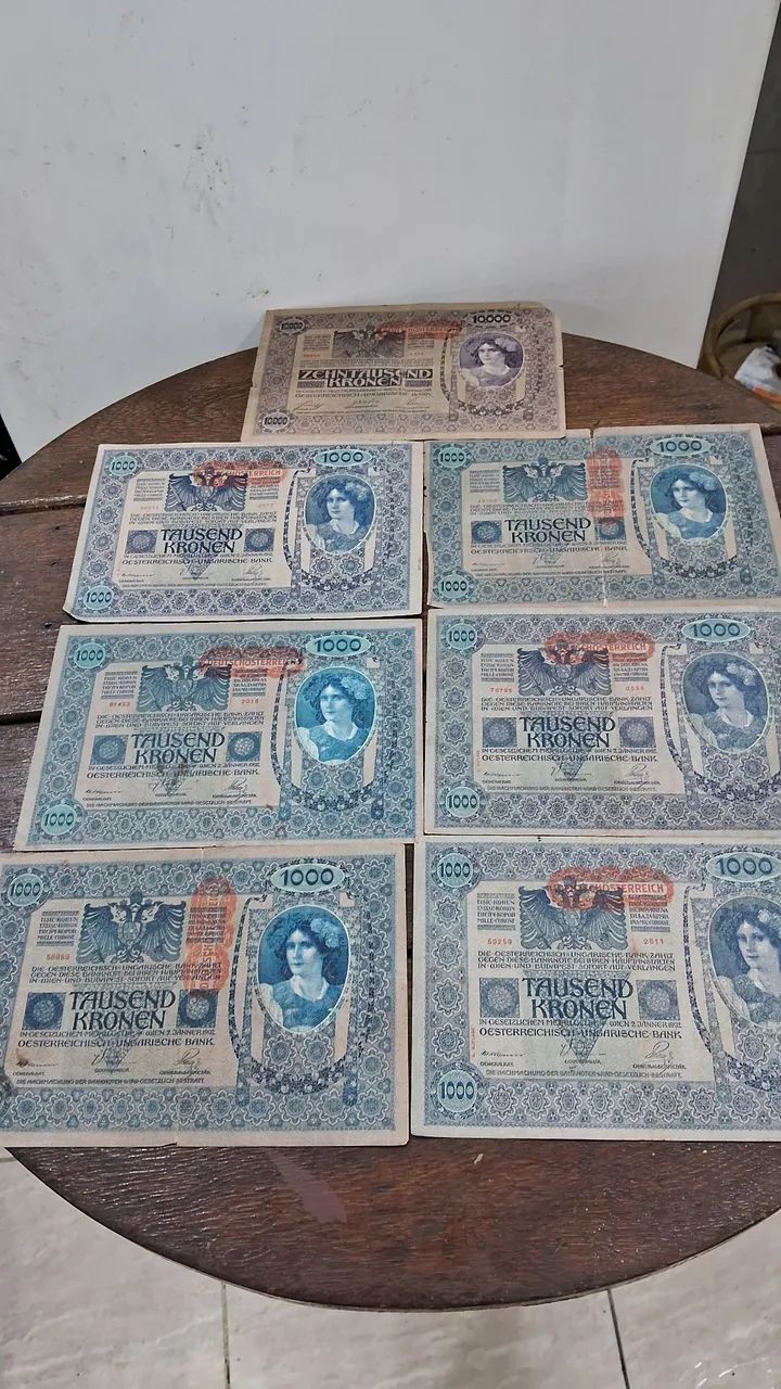 Lote de Documentos e Cédulas Históricas Antigas - Colecionador 