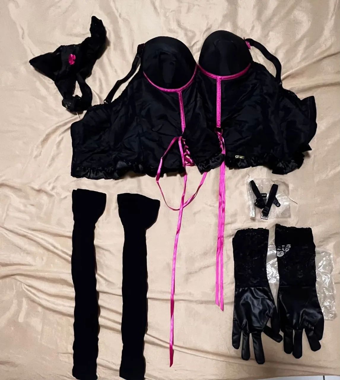 Conjunto Sensual Feminino G - Novo 