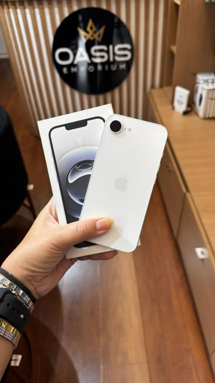 iPhone 16e 128gb Branco Seminovo Semana de Oferta - Foto 4