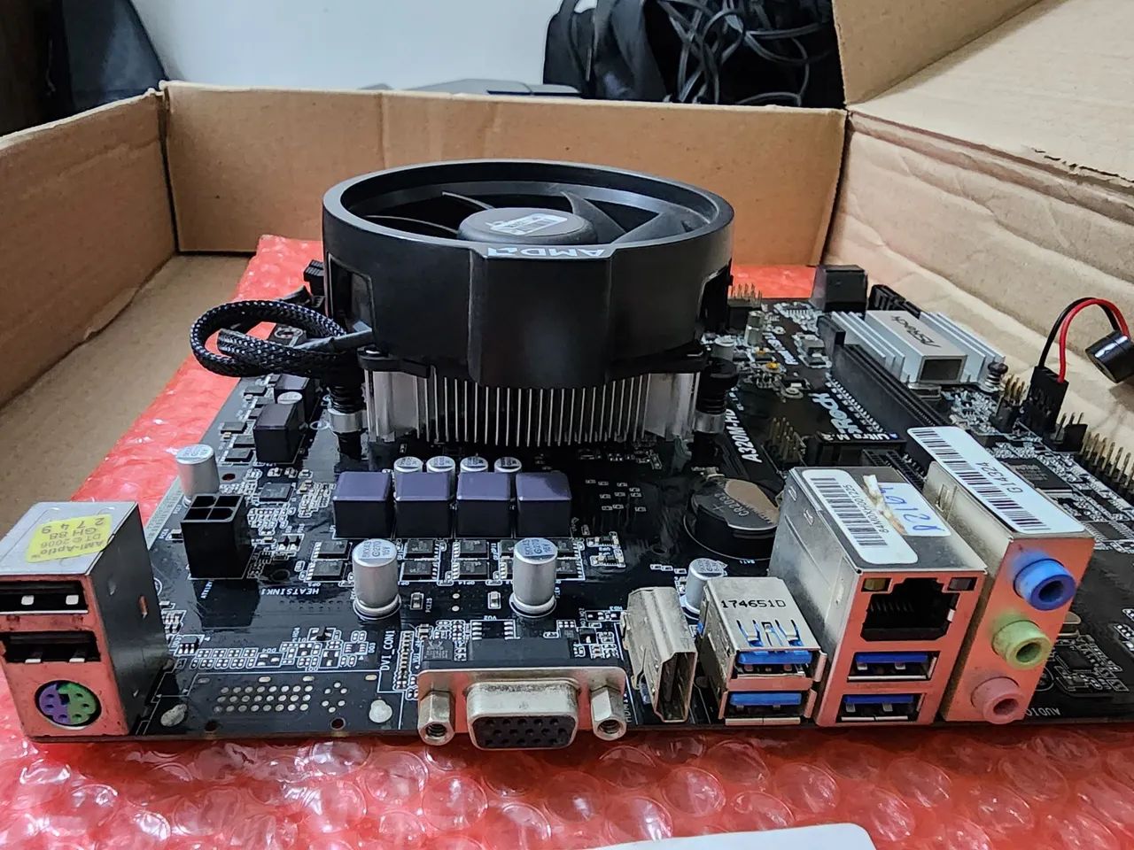 KIT RYZEN 3 2200G + PLACA-MÃE + 8GB RAM - Foto 3